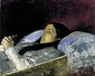 Mevrouw Del Castillo op haar sterfbed