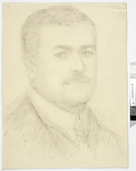 Portret van een man, buste