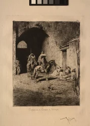 Garde van de Kasbah in Tetuan