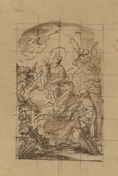 De verschijning van de Maagd en het Kind aan Saint Louis van Frankrijk