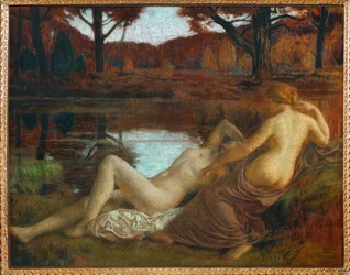 Les Dryades (schilderij op doek)