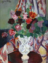Vaas met tulpen