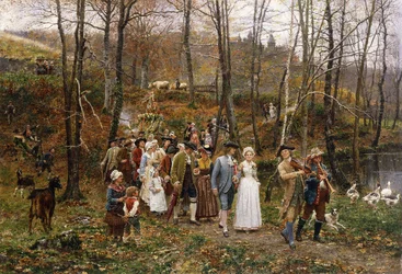 Een huwelijksstoet, 1879