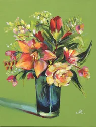 Kleurrijk bloemenboeket