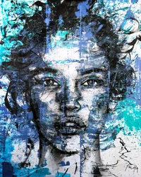 Futurum, 2024 (acryl en olieverf op doek)