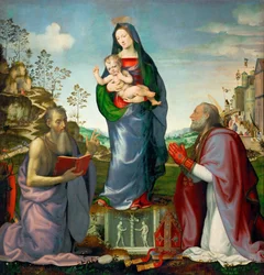 Madonna en kind met heiligen Jacobus en Zenobius, 1506