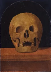 Memento mori. De achterkant van het drieluik, 1500