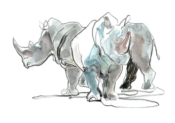 Witte Neushoorns, Mount Etjo