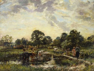 De oversteek van de rivier