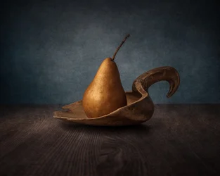 Rustiek stilleven met peren