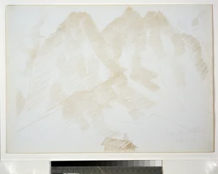 Berglandschap met Gebouwen op de Voorgrond