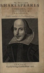 Titelpagina van de Eerste Shakespeare