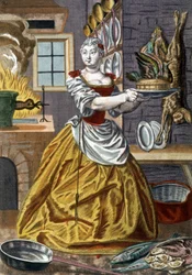 Een fornuis, ca. 1750 (gravure)
