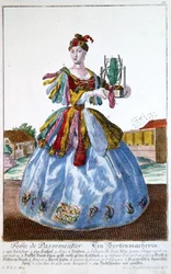 De Vrouw van een Stoffeerder, ca. 1735