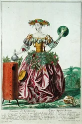 De vrouw van de apotheker, ca.1735