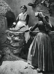 Vrouwen bij de oven, Sardinië, Italië