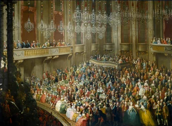 Feest ter ere van Maria Theresia van Oostenrijk, Jozef II en zijn vrouw Isabella van Parma