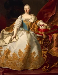 Portret van Maria Theresia Habsburg, Heilige Roomse Keizerin