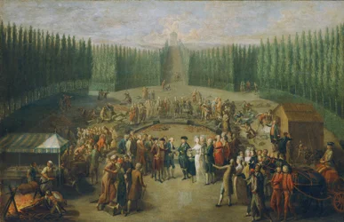 Leggen van de eerste steen van de Tempel van Concordia in Laxenburg