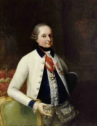 Nikolaus I, Prins Esterházy 1714-1790 in het uniform van zijn Hongaarse Infanterieregiment nr. 33