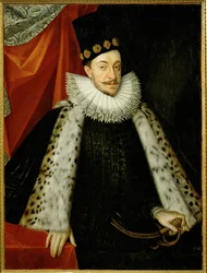 Koning Sigismund III van Polen, zoon van (schilderij op doek)