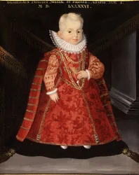 Portret van Wladyslaw Vasa 1595-1648, zoon van koning Sigismund III van Polen, 1596