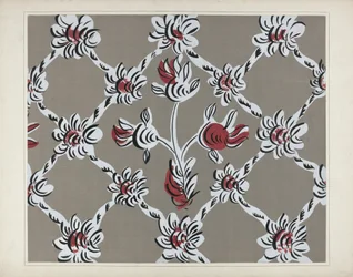 Handgeschilderd Muurdetail, ca. 1938