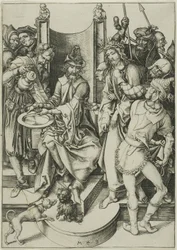 Christus voor Pilatus, uit De Passie