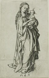 Kleine staande Madonna met kind