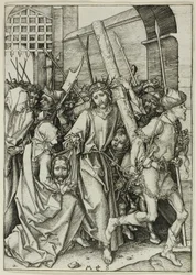 Het dragen van het kruis, uit De Passie