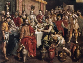 De bruiloft te Kana, 1596-1597