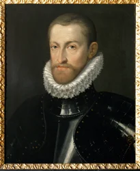 Keizer Rudolf II (schilderij op doek)