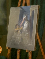 De schilder Christian August Lorentzen, detail