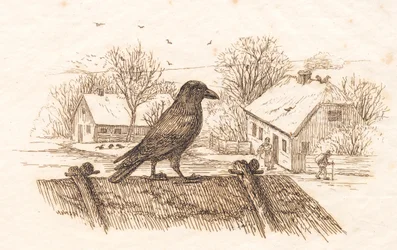 Illustratie voor "Halvhundrede Fabler for Børn" van Hey