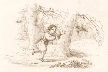 Illustratie voor "Halvhundrede Fabler for Børn" van Hey