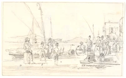 Gezicht op de haven van Palermo