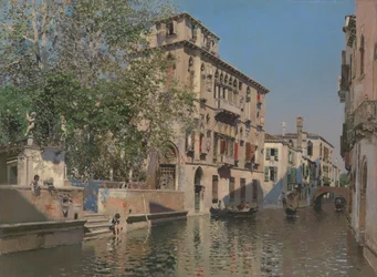 Een Kanaal in Venetië, ca. 1875