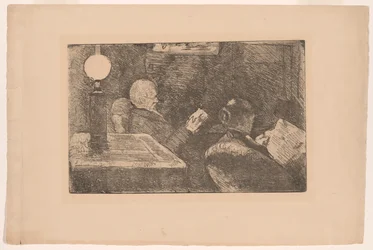 De heer en mevrouw Cassatt lezen
