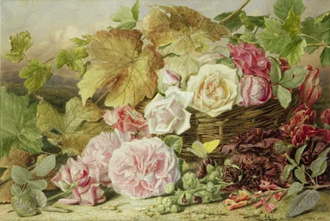 Pioenen, rozen en stokrozen, 1862