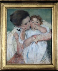 Moeder en kind - door Mary Cassatt, Musée d