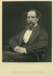 Charles Dickens, portret naar foto door Herbert Watkins