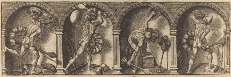 De diverse portretten en figuren X