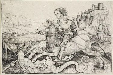 Sint Joris en de draak, ca. 1480-90
