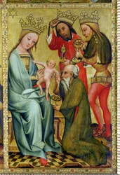 De Aanbidding der Wijzen van het hoogaltaar van St. Peter