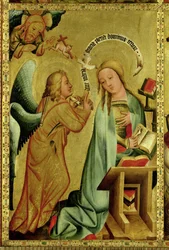 De Annunciatie van het Hoofdaltaar van St. Peter