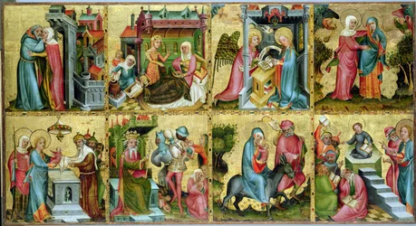 Het Buxtehude Altaar, centraal paneel, 1400-10