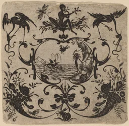 Ornament met groteske