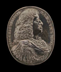 Frederik III, 1609-1670, koning van Denemarken en Noorwegen 1648 [voorzijde], c. 1648