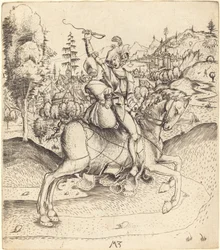 Ridder en Dame te Paard