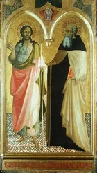 St. Johannes de Doper en St. Antonius Abt (gouden paneel)